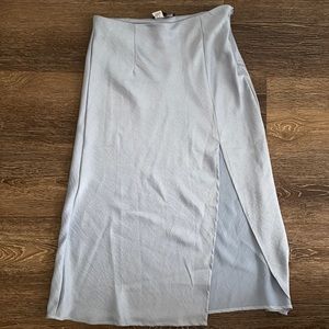 Cotton Candy LA Satin Slit midi skirt